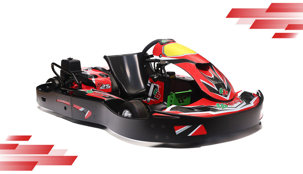 TBKart rental kart used in junior kart racing Netherlands.
